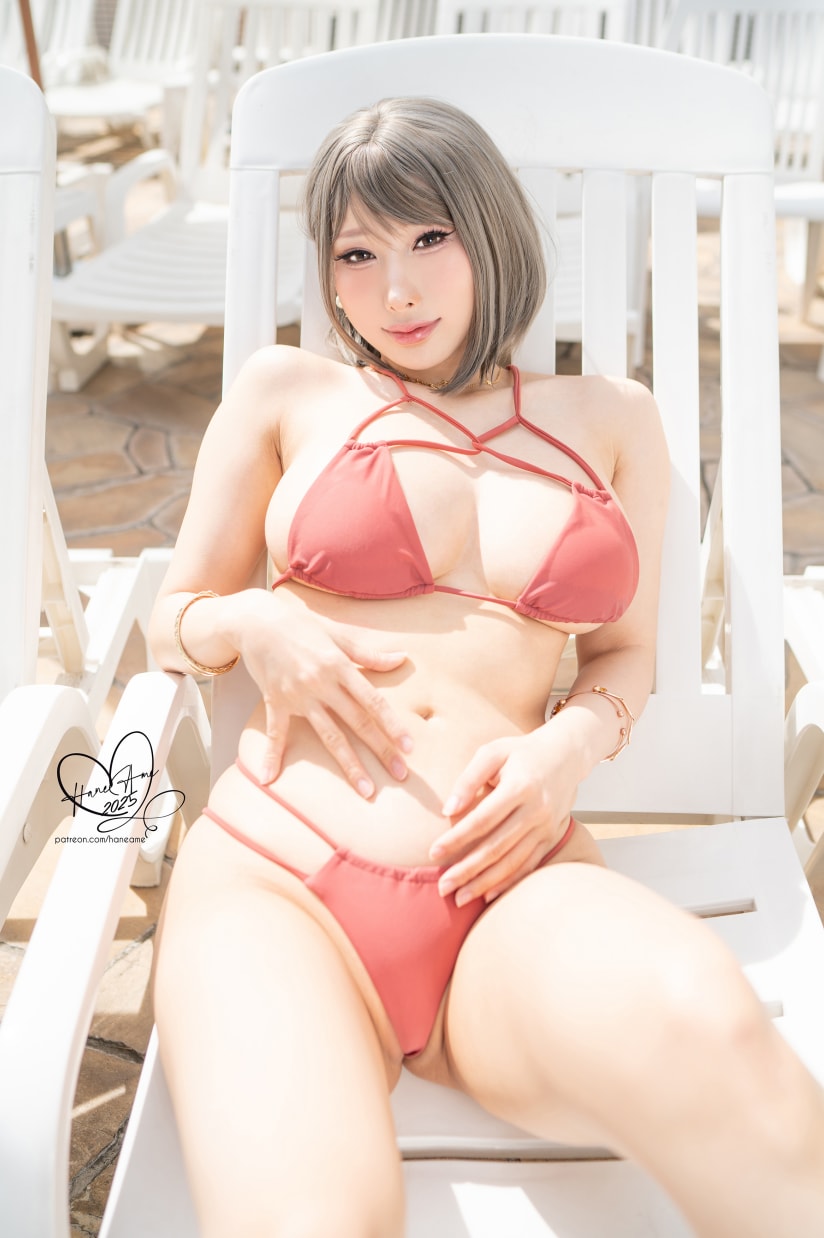 雨波HaneAme – NO.412 Original_Tangerine Heat swimsuit_橘爆夏日！泳裝预览图 2