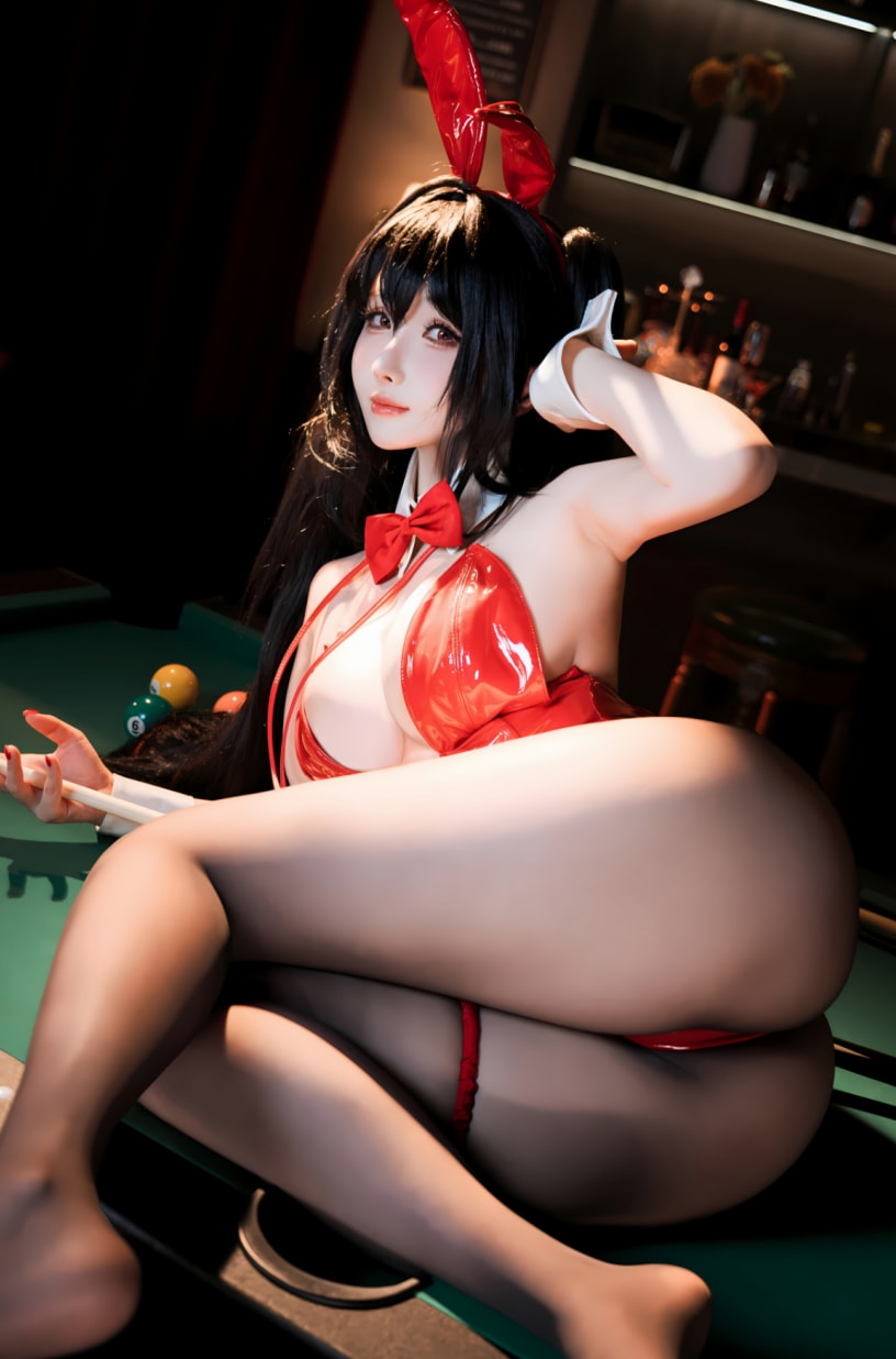 rioko凉凉子 NO.146 碧蓝航线 大凤 桌球兔女郎预览图 3