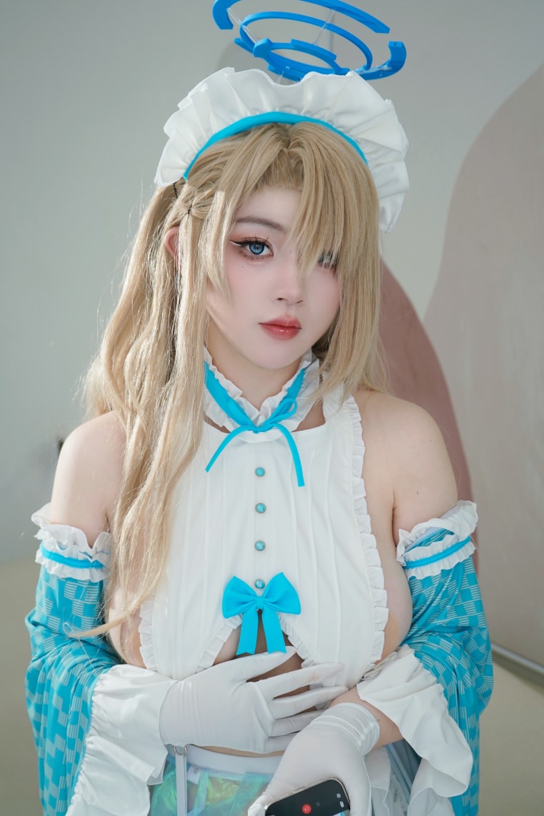 一只毛毛帽 – 珍珠盛宴+明日奈同人女仆预览图 3