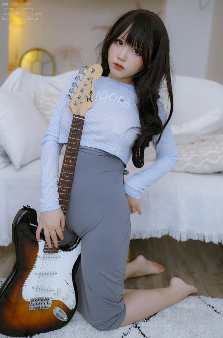 Nyako喵子 NO.074 吉他妹妹连衣裙预览图 2